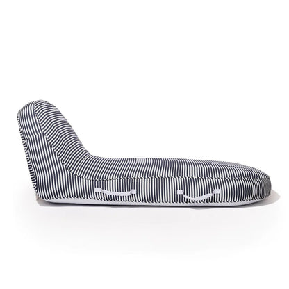 Pool Lounger Navy Stripe