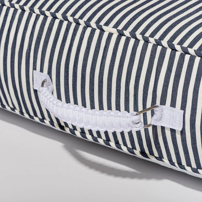 Pool Lounger Navy Stripe