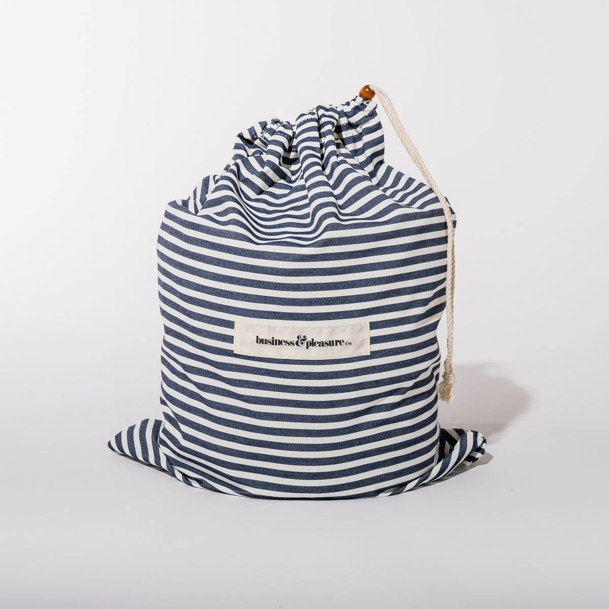 Pool Lounger Navy Stripe