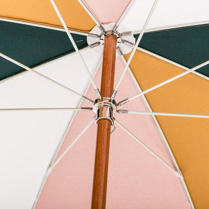 Premium strandparasoll 70-talls panel Cinque