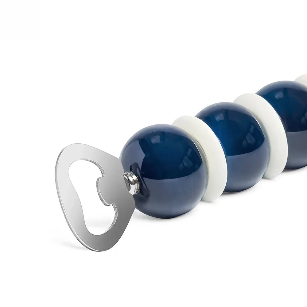 Bobbin Bottle Opener Navy & White