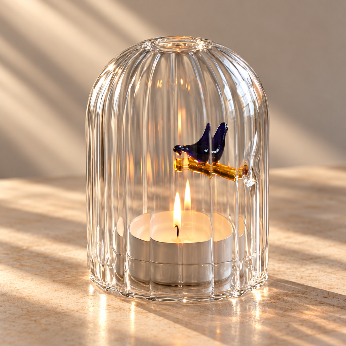 Birds Tea Candle Light Holder