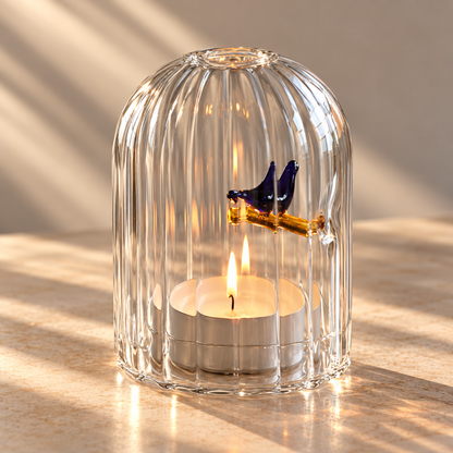 Birds Tea Candle Light Holder