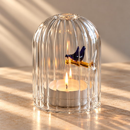 Birds Tea Candle Light Holder