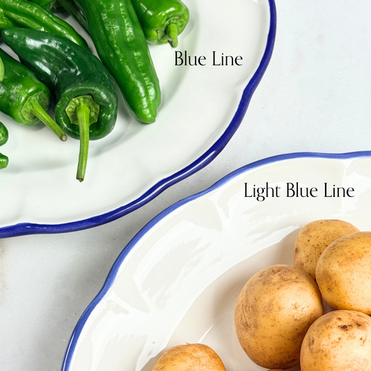 Little Plate Light Blue Line