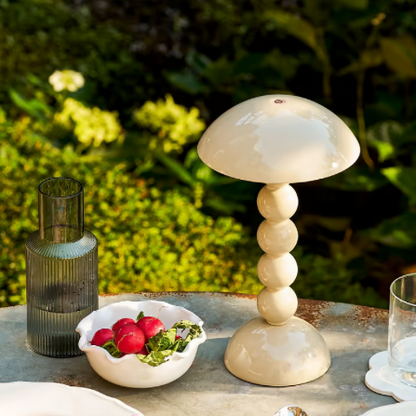 Bobbin LED Lamp Beige