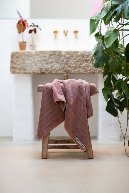 Bongusta Towels Brown & Blue