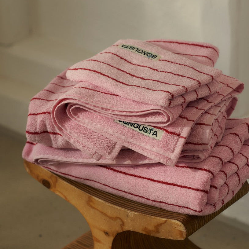 Bongusta Towels Pink & Red