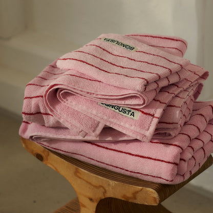 Bongusta Towels Pink & Red