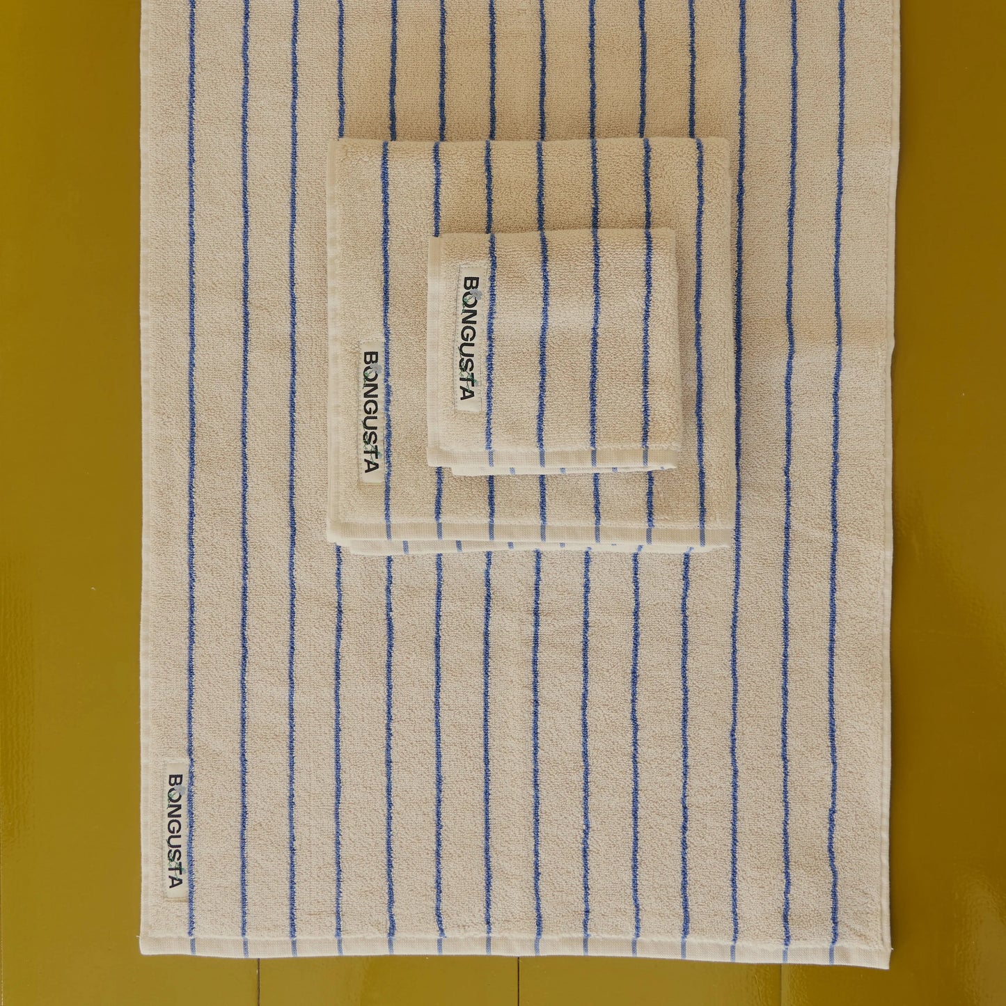 Bongusta Towels Moonbeam & Ultramarine