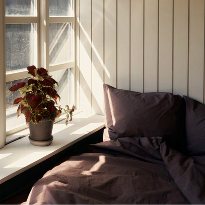 Bongusta Percale Duvet Cover Coffee