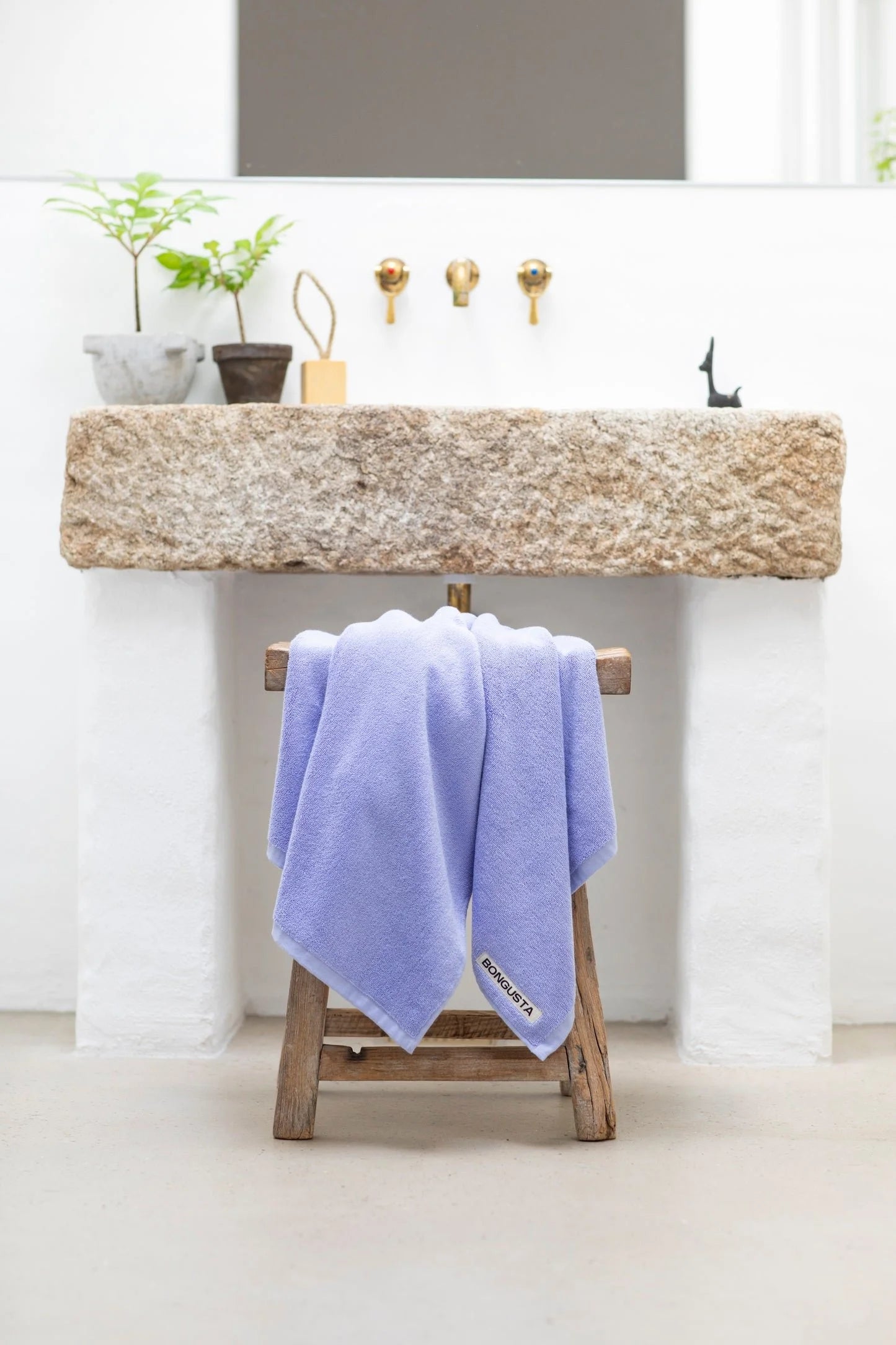 Bongusta Towels Solid Lavender Blue
