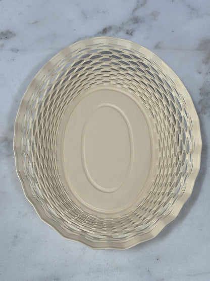 Bread Basket Large Creme White
