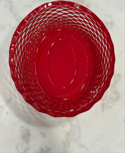 Bread Basket Large Red