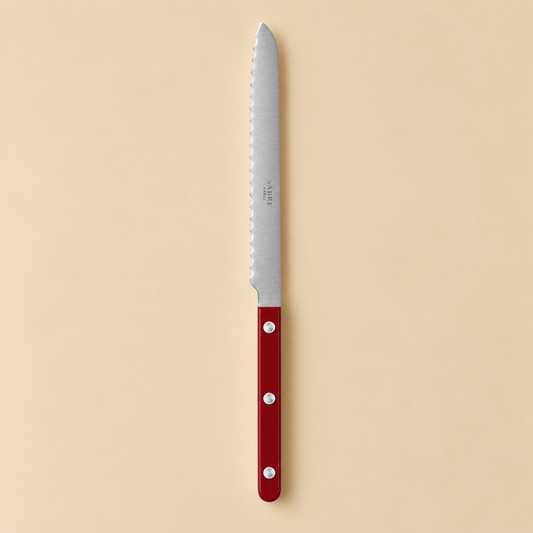 Sabre Paris Vintage Bread Knife Burgundy