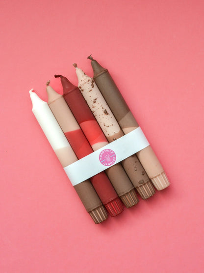 Candles Autumn Beige Mix 5-p