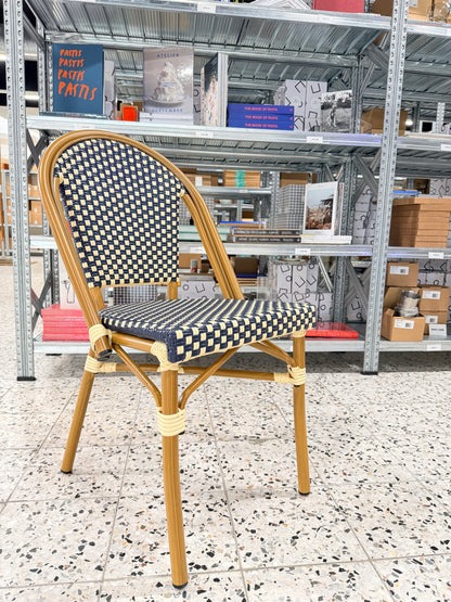 French Bistro Chair Blue 2-p