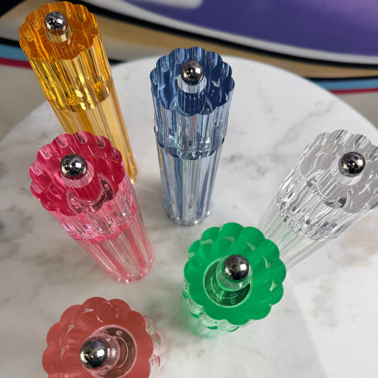 Icy Flute Pink Salt & Pepper Mill