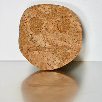 Oscar Cedon Smiley Confused Cork Trivet
