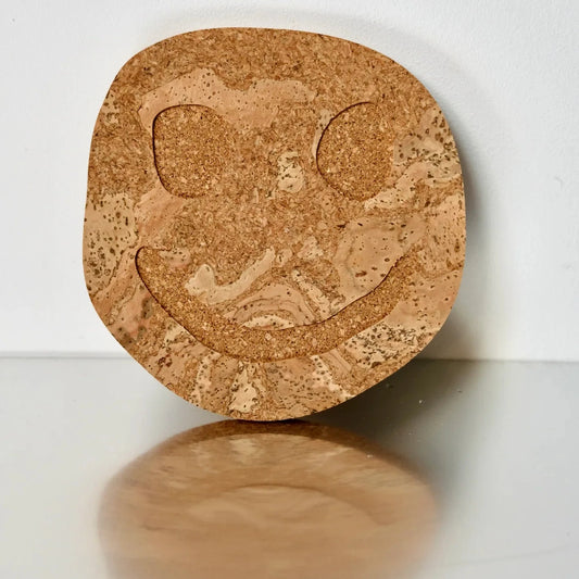 Oscar Cedon Smiley Happy Cork Trivet