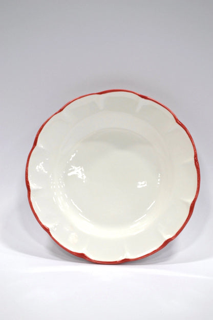 Pasta Plate Red Line