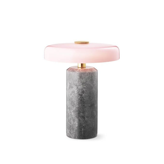 Lampe de voyage portable rose argenté