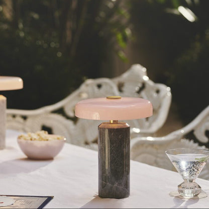 Tragbare Reiselampe Silberrosa