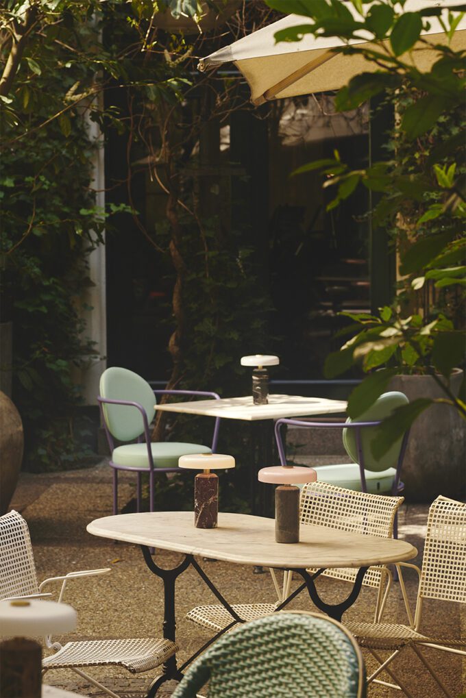 Tragbare Reiselampe Silberrosa