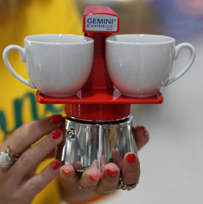 Gemini Espresso Maker Red