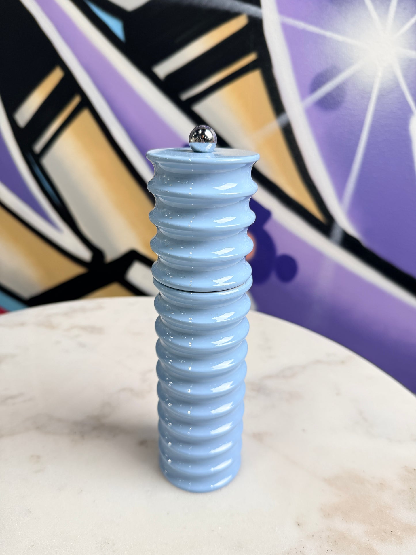Twister Salt & Pepper Mill Light Blue