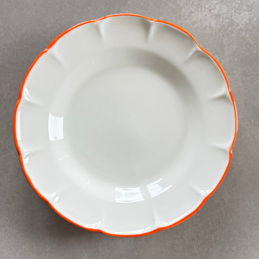 Pasta Plate Orange Line