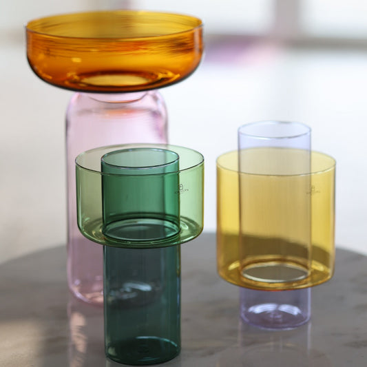 Vase Boreale Petrol & Green