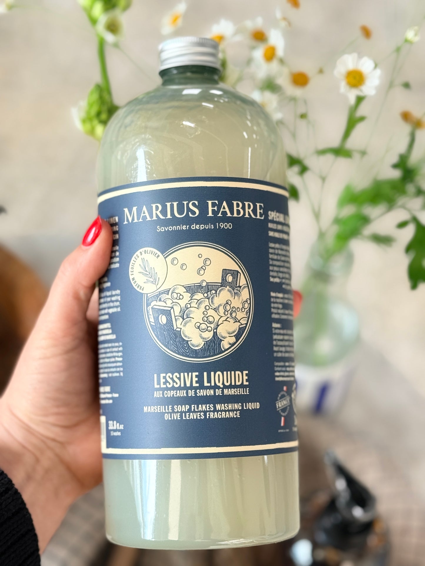 Marseille Soap Flakes Laundry Liquid Olive Leaves 1L