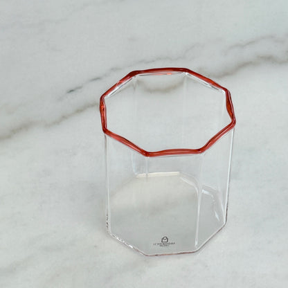 Octave Water Glass Red