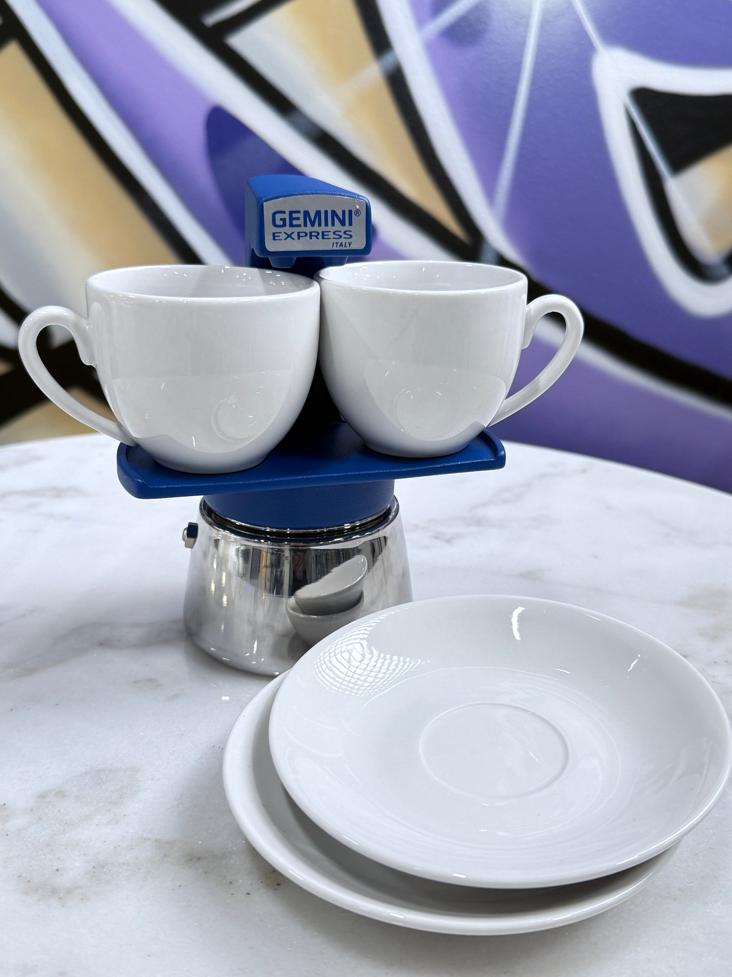 Gemini Espresso Maker Blue