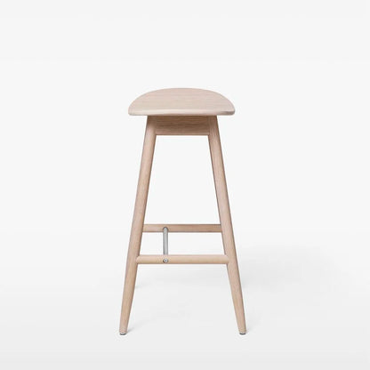 Massproductions Icha Bar Stool White Oiled Oak