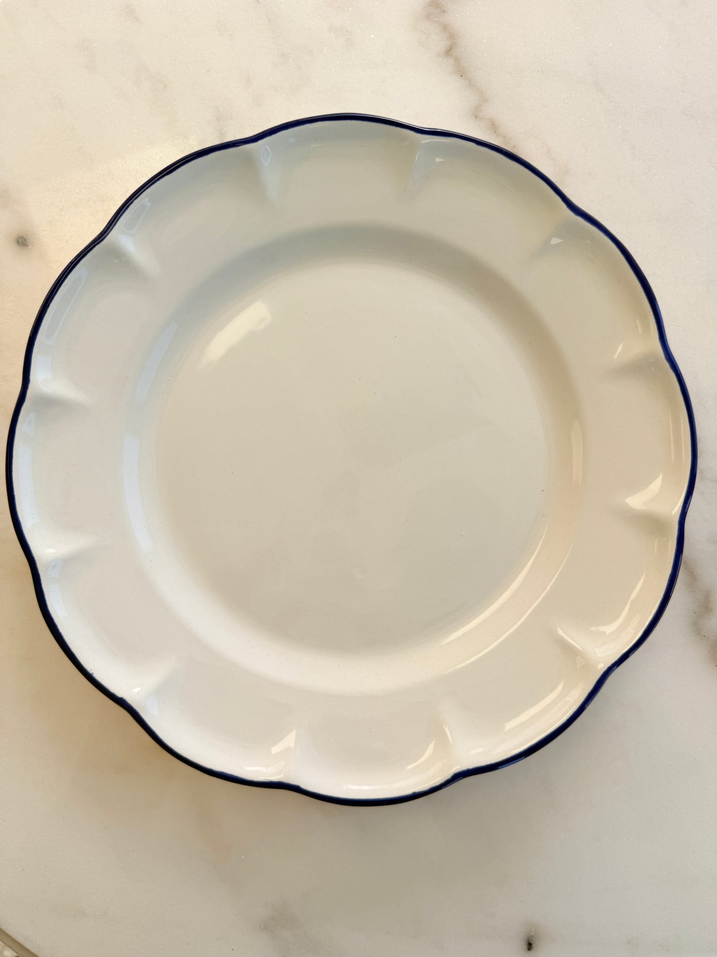 Dinner Plate Blue Line