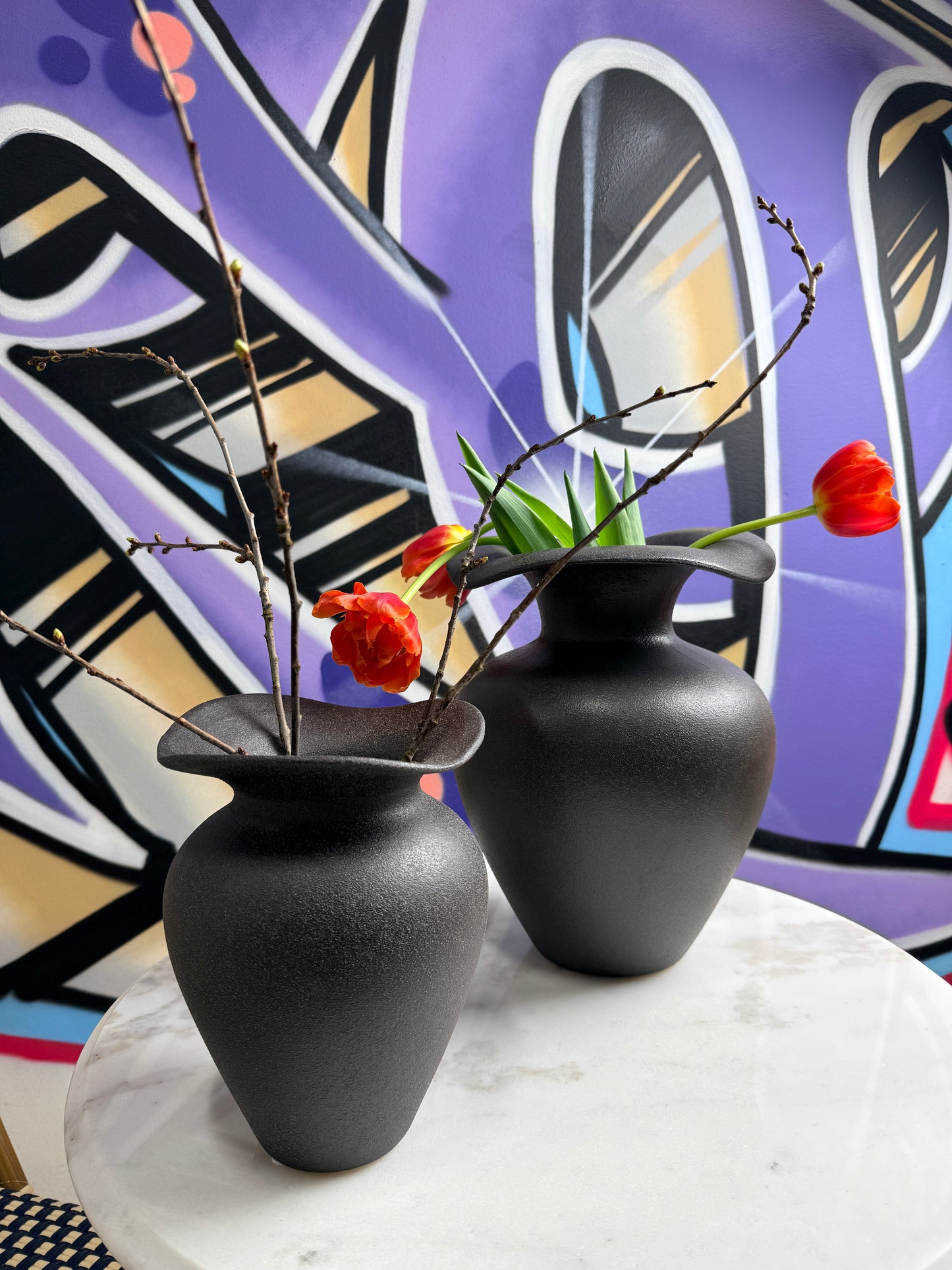 Florentina Black Vase S