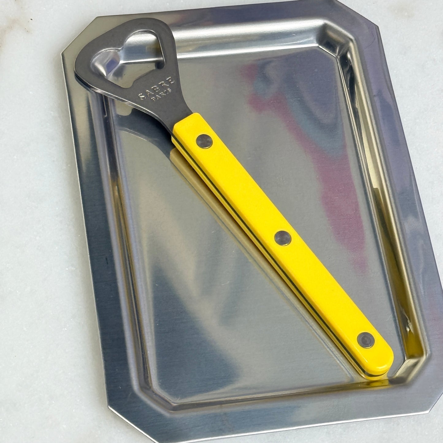 Sabre Vintage Bottle Opener Yellow