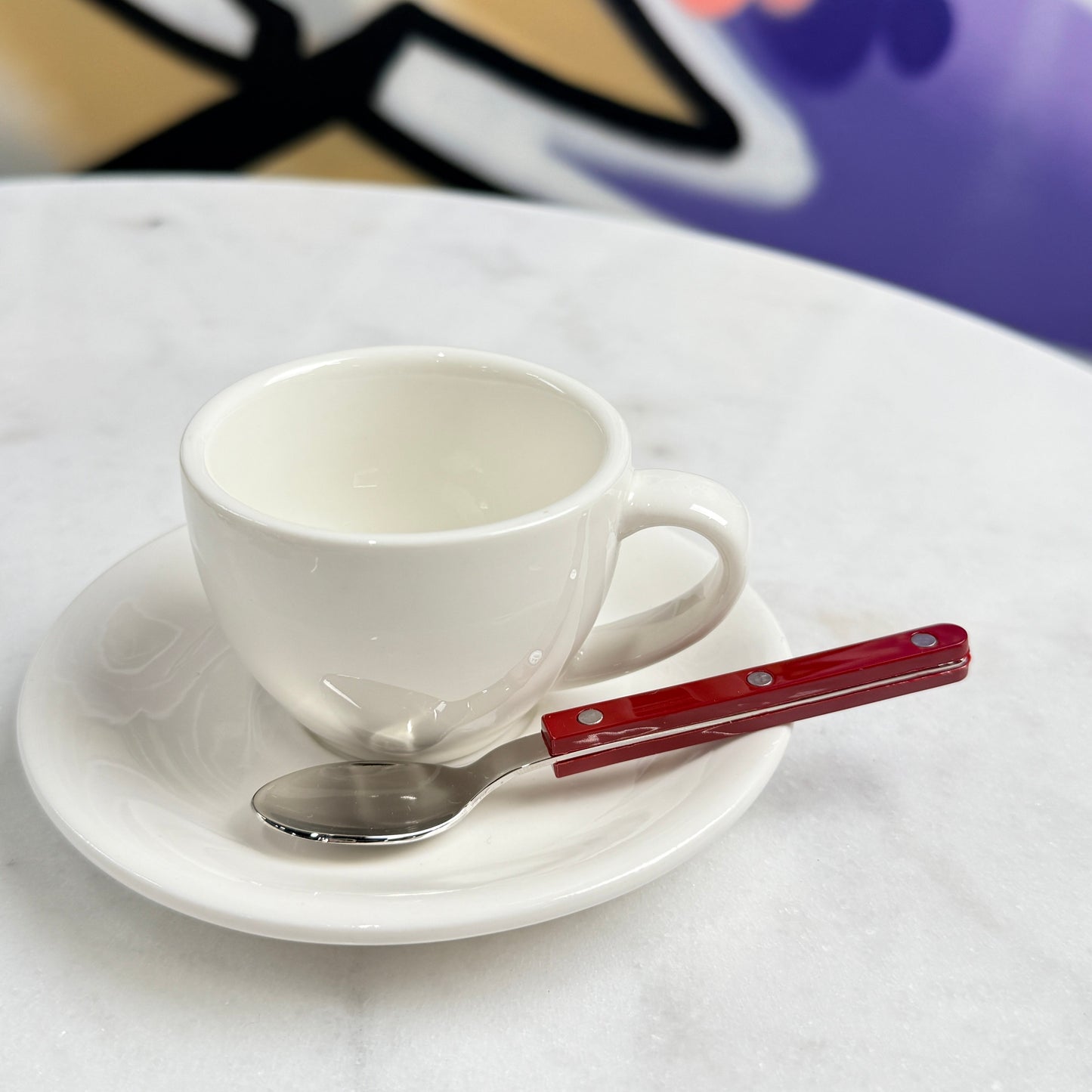 Sabre Little Espresso Spoon Burgundy