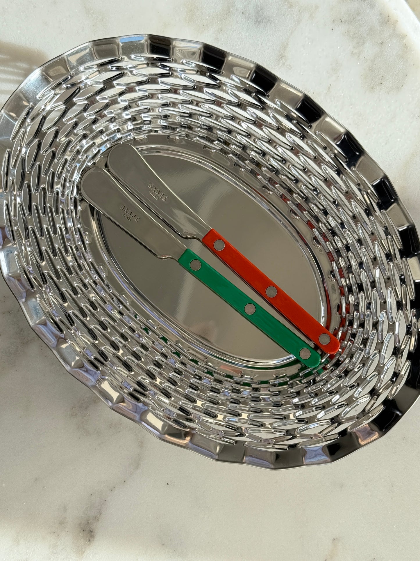 Bread Basket Stainless Steel Medium