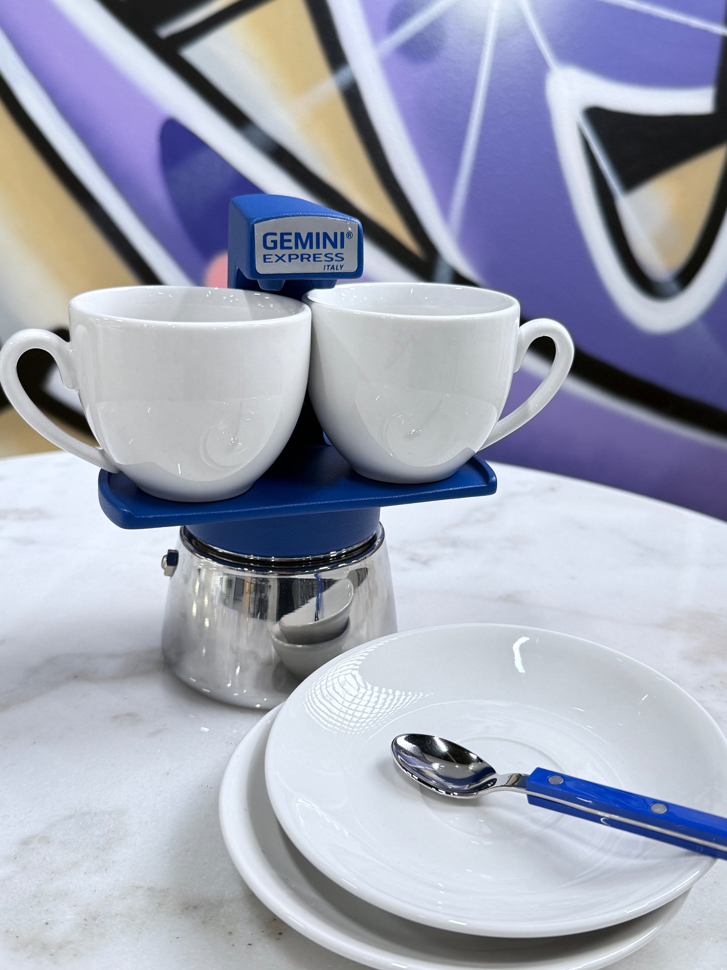 Gemini Espresso Maker Blue