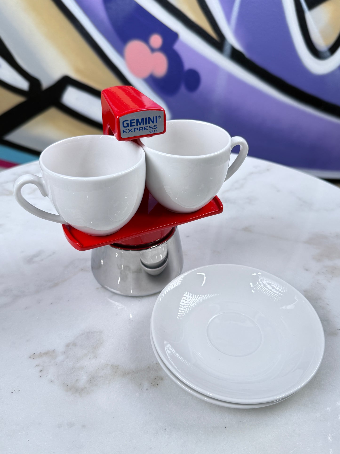 Gemini Espresso Maker Red