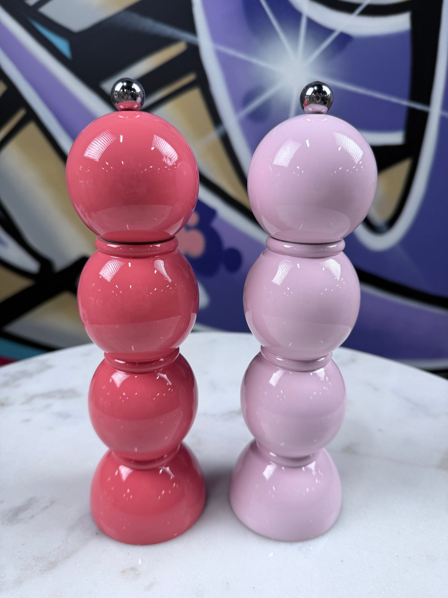 Bobbin Salt & Pepper Mill Coral Pink
