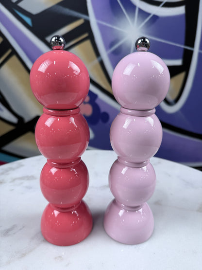 Bobbin Salt & Pepper Mill Coral Pink