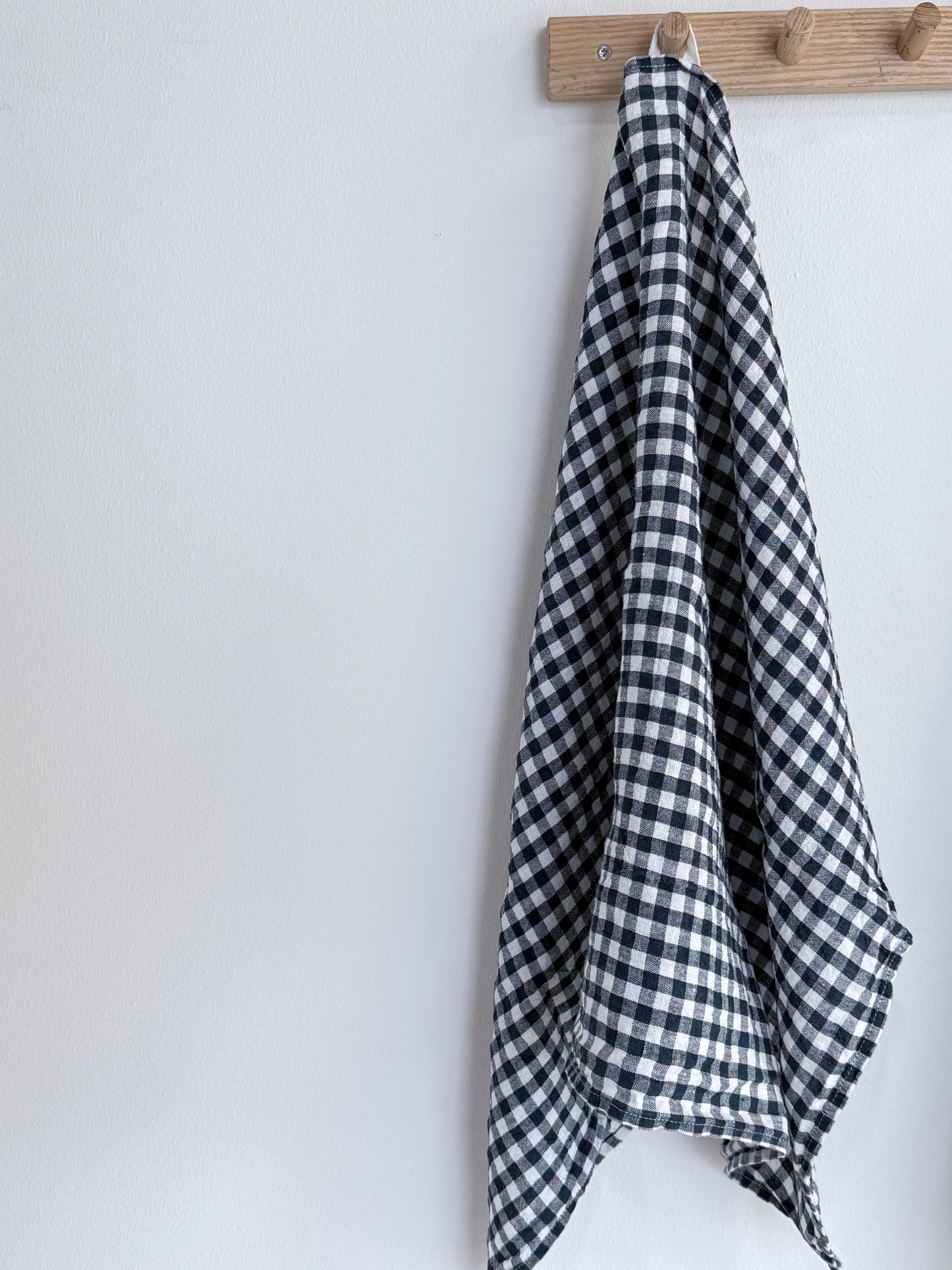Tea Towel Anthracite Gingham