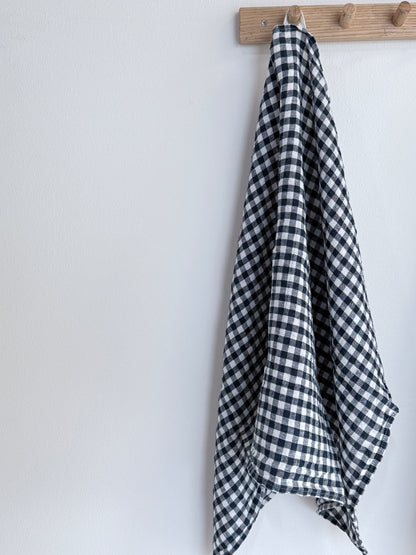 Tea Towel Anthracite Gingham