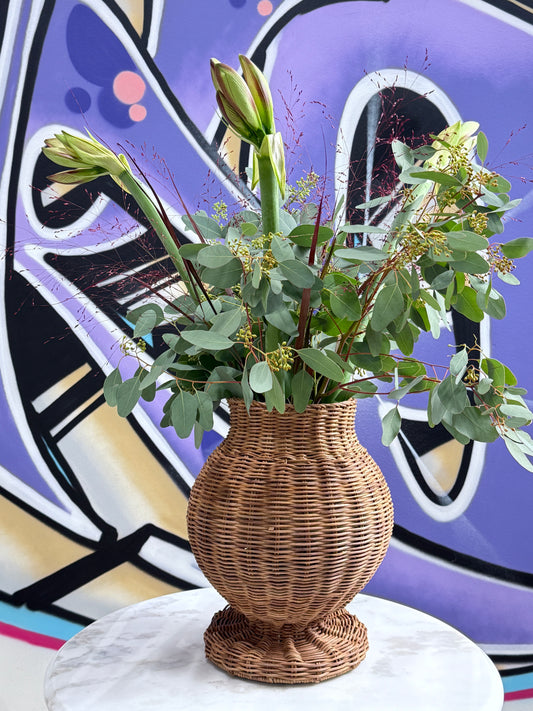 Ama Rattan Vase