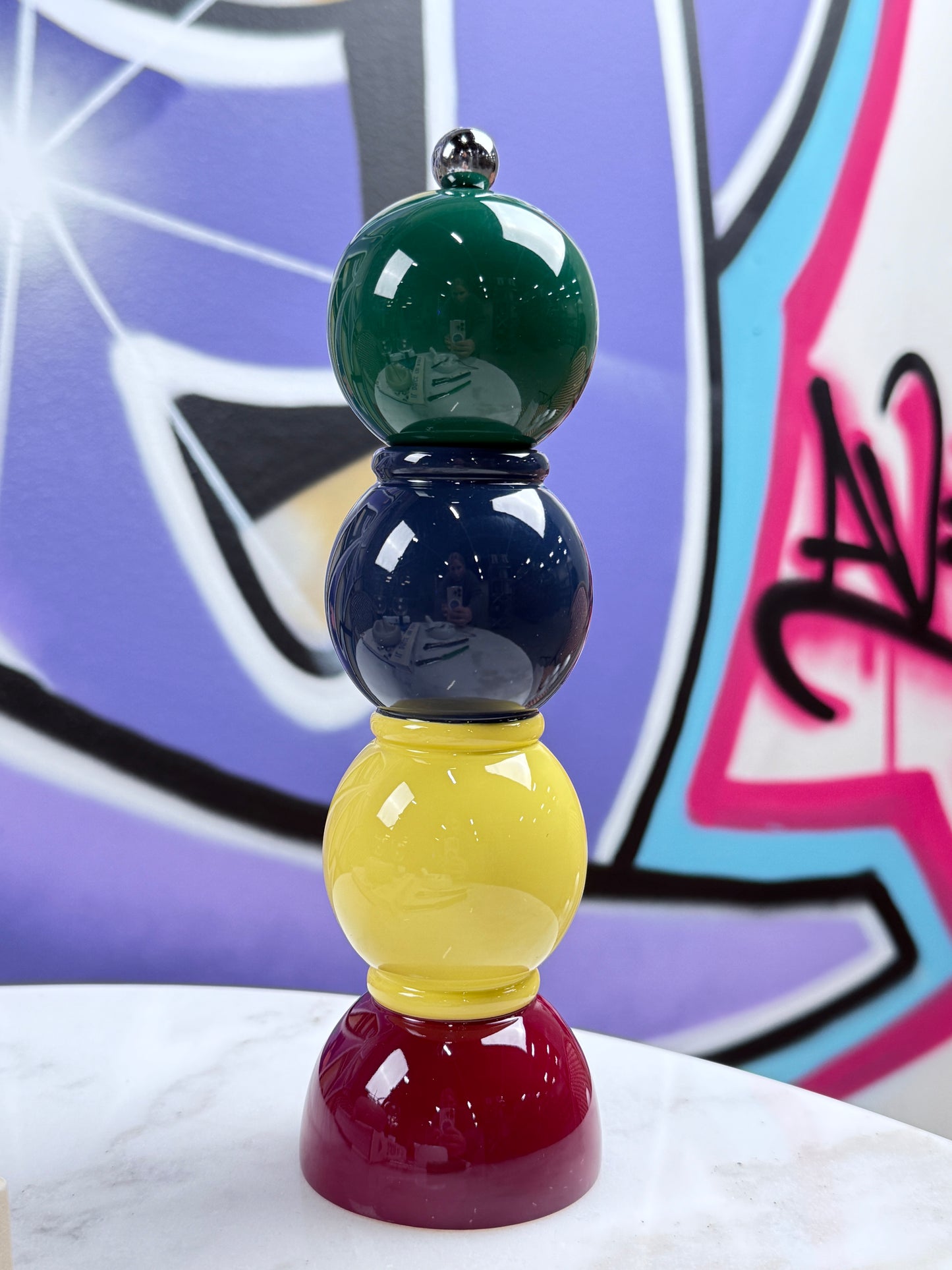 Bobbin Salt & Pepper Mill Multi Racing Green