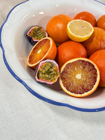 Salad Bowl Light Blue Line